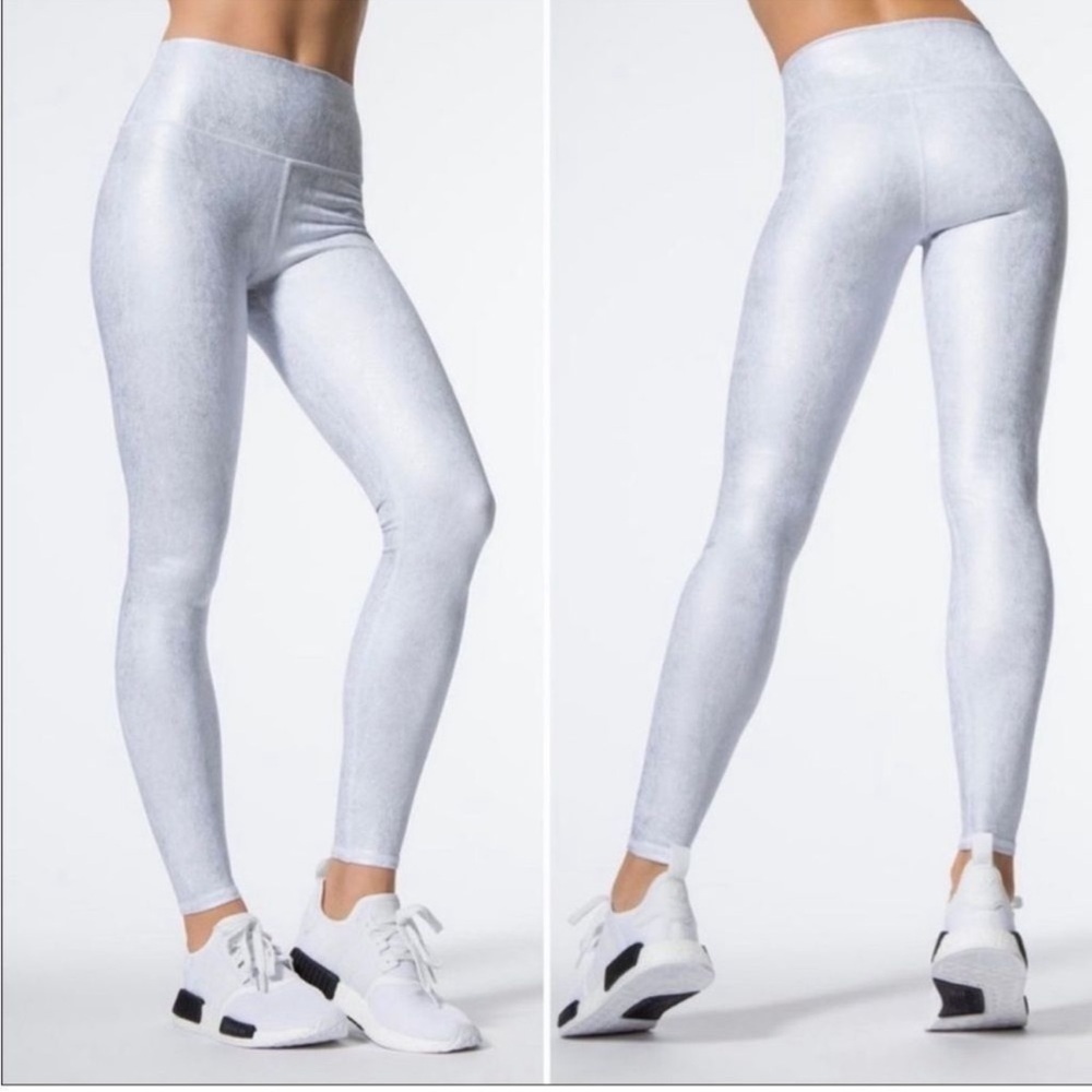 Alo Yoga High Waist Airbrush Metallic Leggings Women’s M
